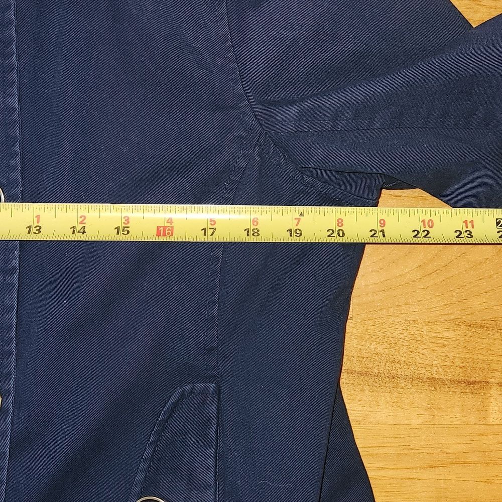 Ruff Hewn Insulated Navy Blue Pea Coat Women's Size XL Cotton Polyester - Picture 8 of 9